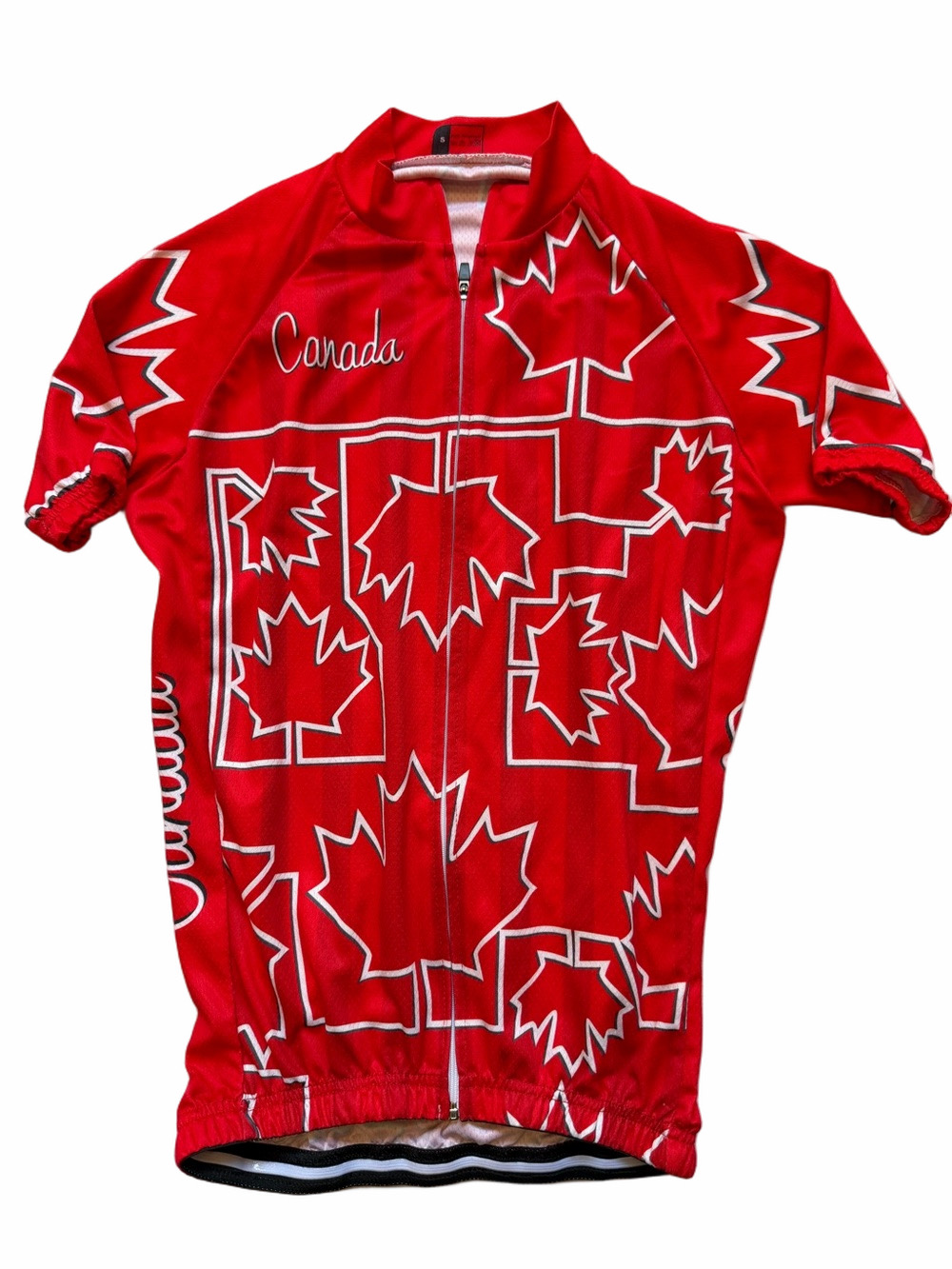 Weimostar Canada Cycling Road Biking Jersey Top Unisex Size Small Shirt